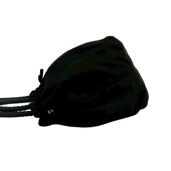 PRADA Black Leather Shoulder Bag